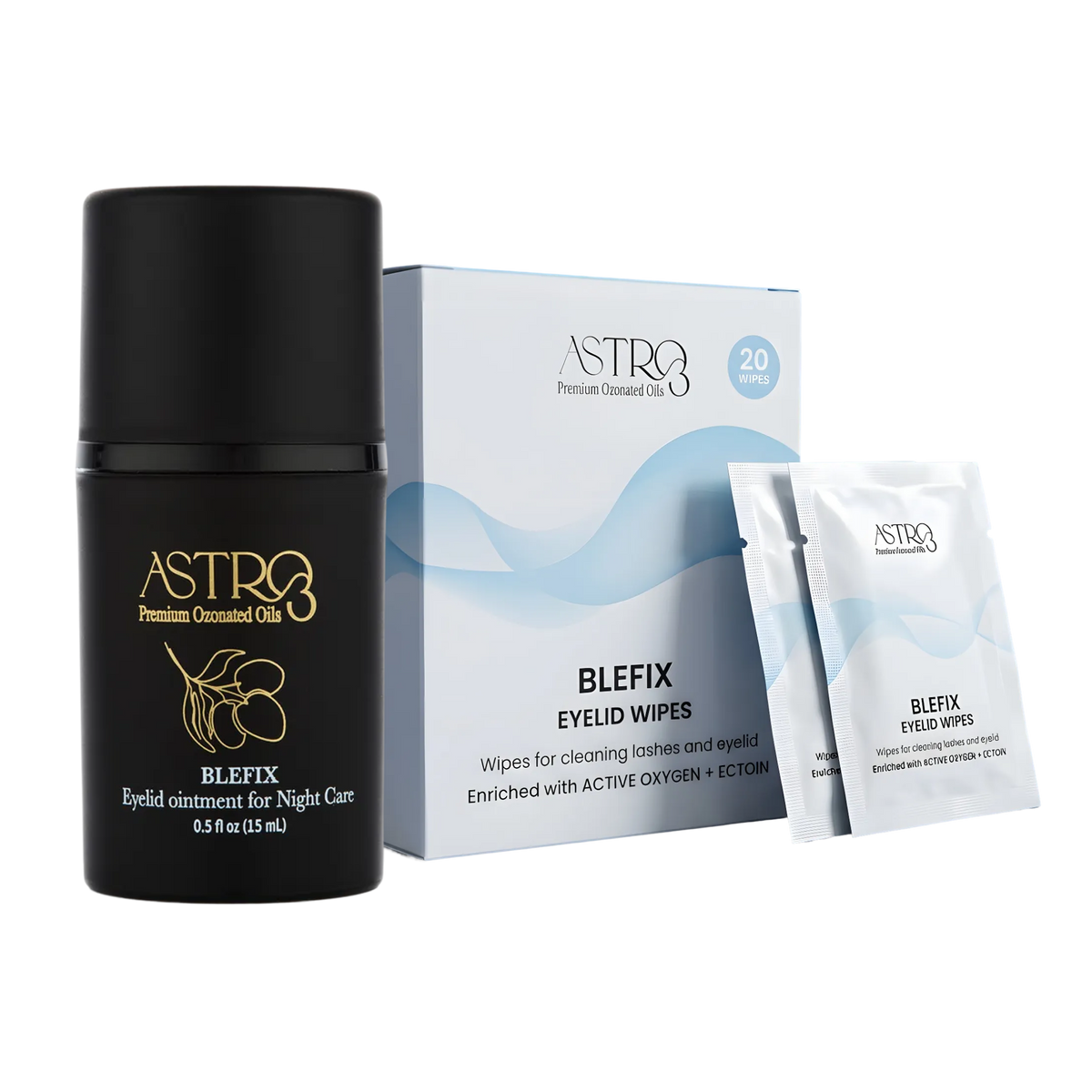 BLEFIX Eyelid Ointment + BLEFIX Cleansing Wipes